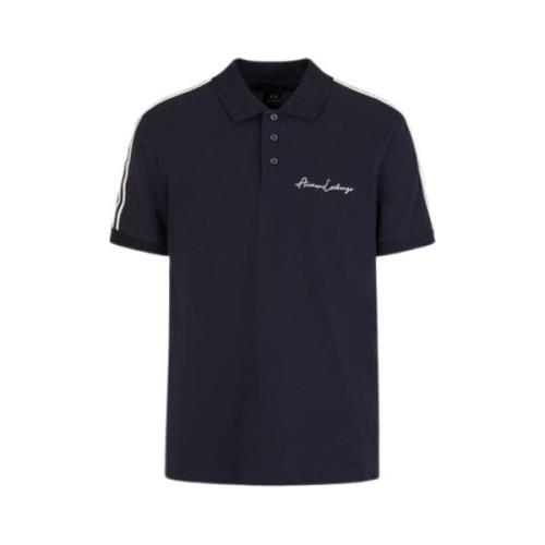 Klassieke Kraag Polo Shirt Armani Exchange , Black , Heren