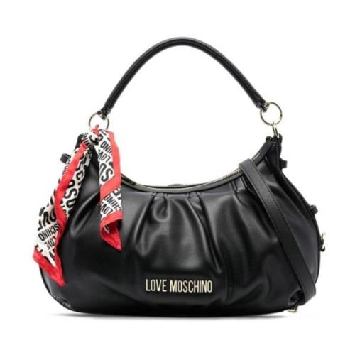 Zwarte Schoudertas Love Jc4039Pp1Gle1 Moschino , Black , Dames