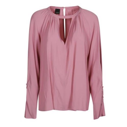 Elegant Pecan Blouse Pinko , Pink , Dames