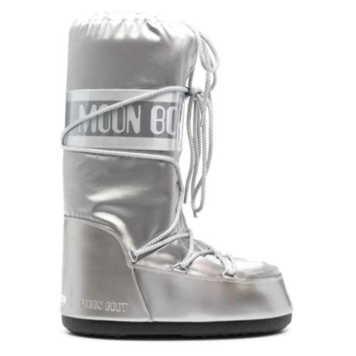 Zilveren Winterlaarzen Moon Boot , Gray , Heren