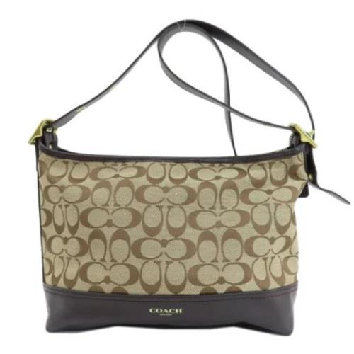 Pre-owned Canvas shoulder-bags Coach Pre-owned , Brown , Dames