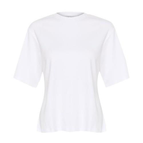 Vrouwelijke Tee Top Bright White Karen by Simonsen , White , Dames