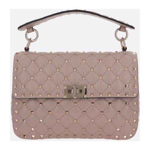 Gewatteerde Crossbody Tas met Metalen Studs Valentino Garavani , Pink ...