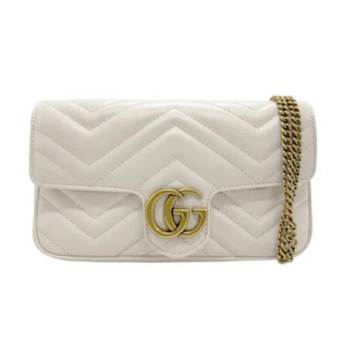 Pre-owned Leather gucci-bags Gucci Vintage , Beige , Dames