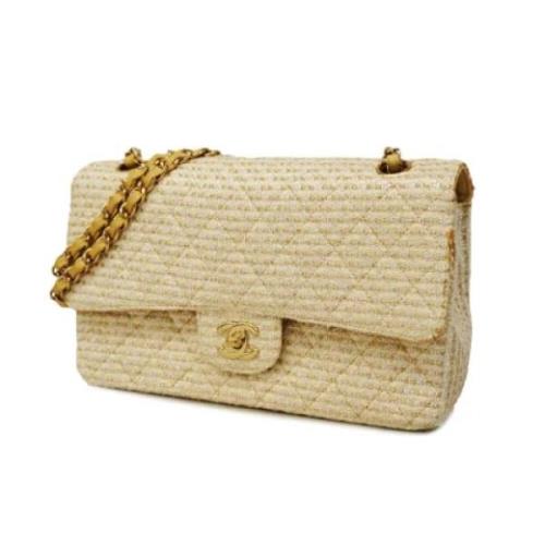 Pre-owned Fabric chanel-bags Chanel Vintage , White , Dames