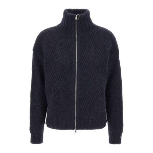 Zachte Wol Alpaca Trui Navy Blauw Herno , Blue , Dames