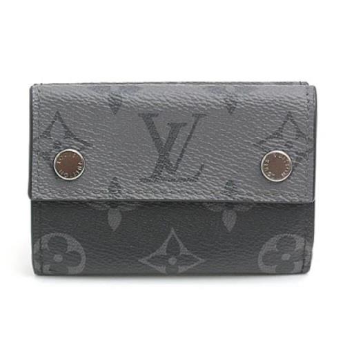 Pre-owned Canvas wallets Louis Vuitton Vintage , Black , Heren