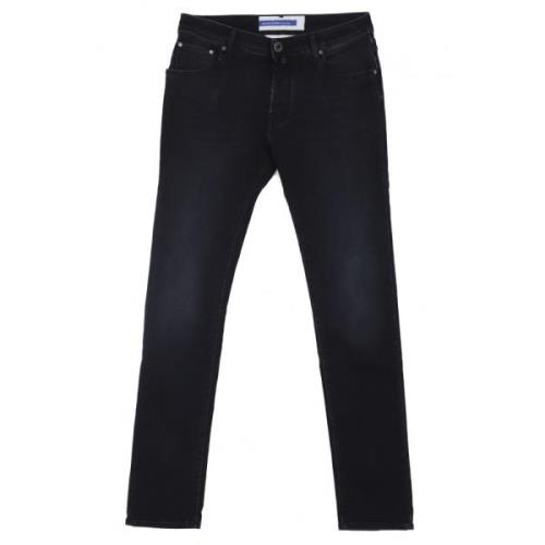 Super Slim Jeans Nick Jacob Cohën , Black , Heren