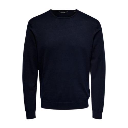 Stijlvolle Gebreide Trui Only & Sons , Blue , Heren