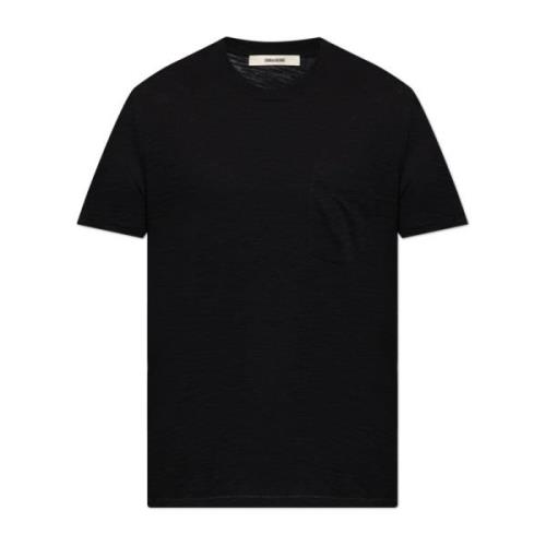 T-shirt Stockholm Zadig & Voltaire , Black , Heren