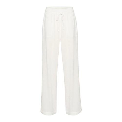 Wijde broek in Krijt Kaffe , White , Dames