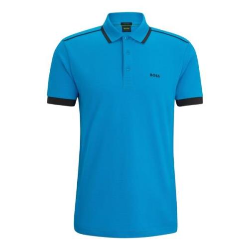 Heren Polo Shirt Boss , Blue , Heren