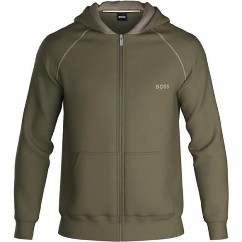 Hoodie Boss , Green , Heren