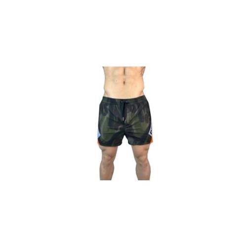 Heren Camouflage Zwembroek Dsquared2 , Green , Heren