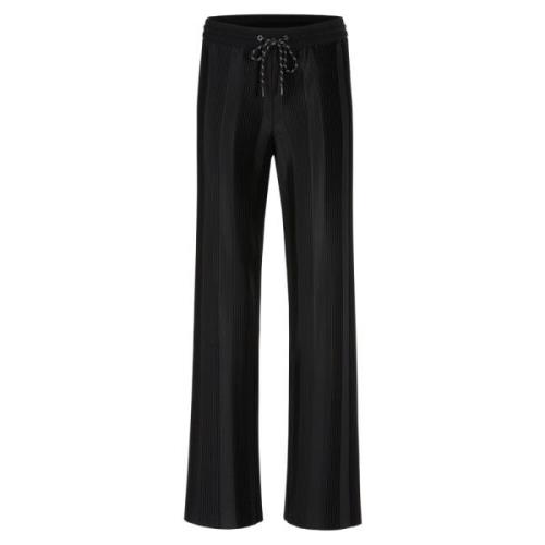 Welby Plissee Wijde Broek Marc Cain , Black , Dames