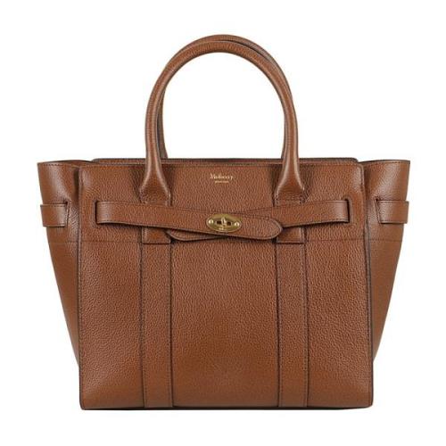 Twee-Tone Zipped Bayswater Tas Mulberry , Brown , Dames