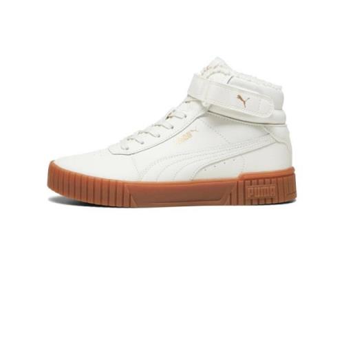 Winter Sneakers Retro Stijl Hoge Top Puma , White , Dames