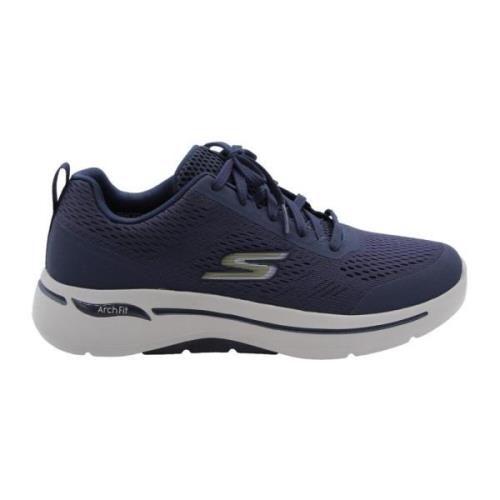 Zipper Sneaker Schoenen voor Mannen Skechers , Blue , Heren