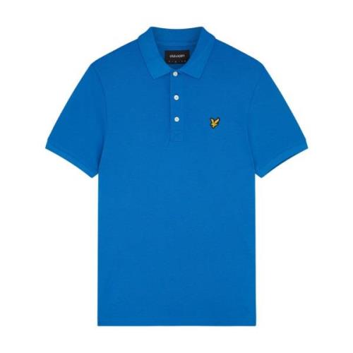 Klassieke effen poloshirt in Bright Cobalt-M Lyle & Scott , Blue , Her...