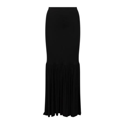 Elegante hoge taille rok met krullen Nina Ricci , Black , Dames