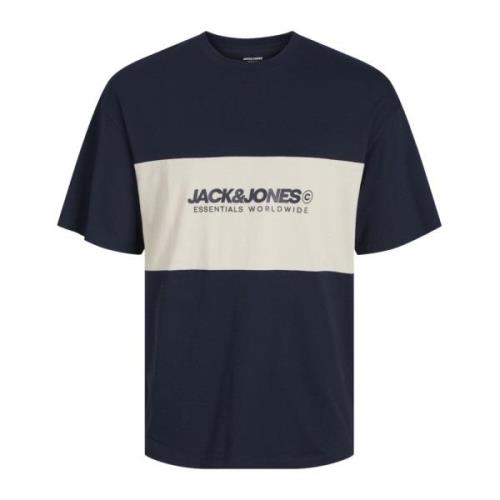 Legacy Kortemouw T-shirt Jack & Jones , Blue , Heren