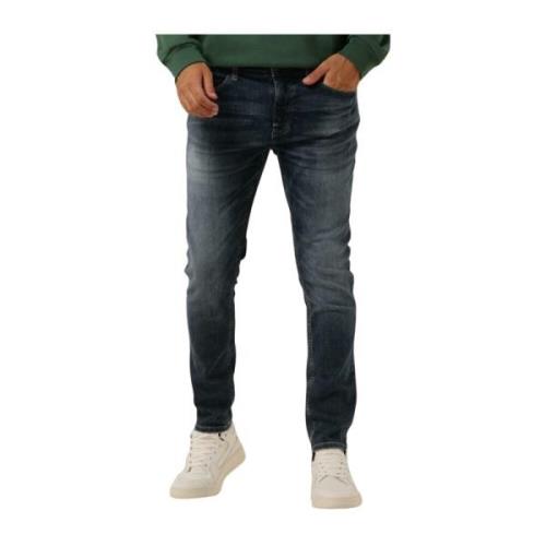 Slim Fit Austin Jeans Blauw Tommy Jeans , Blue , Heren