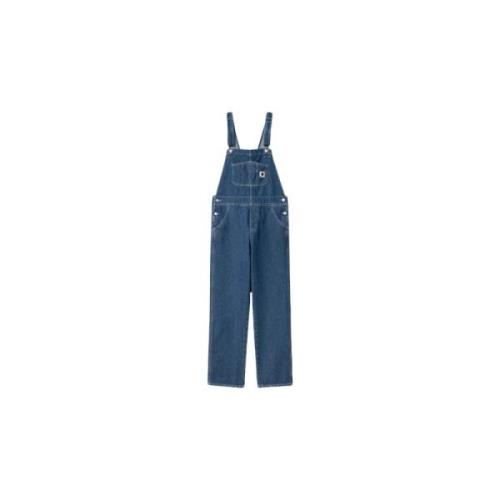 Dames Straight Bib Overall Carhartt Wip , Blue , Dames