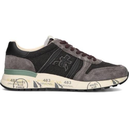 Heren Lage Sneakers Lander Grijs Premiata , Multicolor , Heren