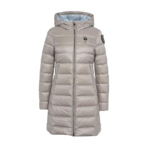 Gewatteerde donsjas met logodetails Blauer , Gray , Dames