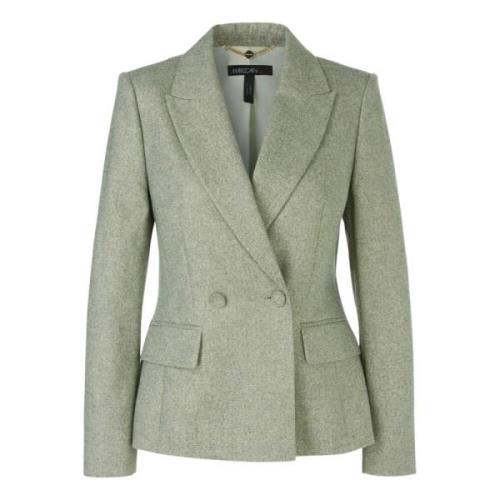 Groene Herringbone Blazer met Gouden Lurexdraad Marc Cain , Green , Da...