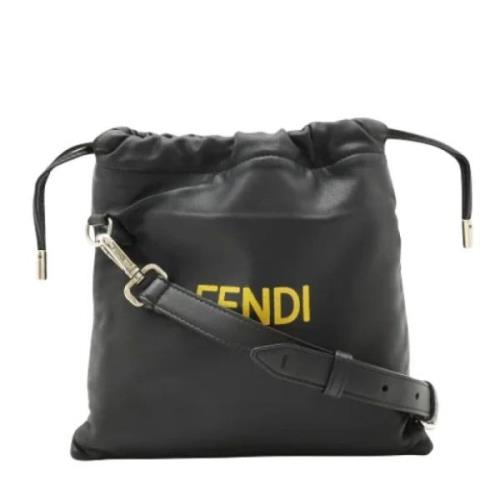 Pre-owned Leather fendi-bags Fendi Vintage , Black , Dames