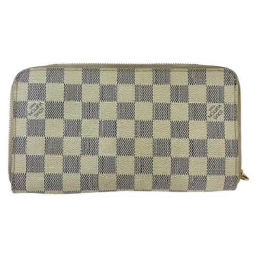 Pre-owned Canvas wallets Louis Vuitton Vintage , White , Heren