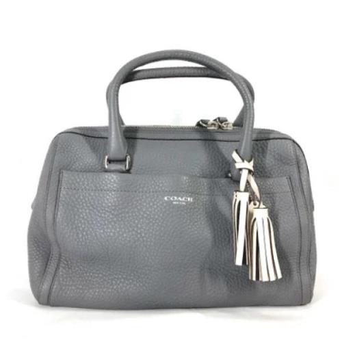 Pre-owned Leather handbags Coach Pre-owned , Gray , Dames