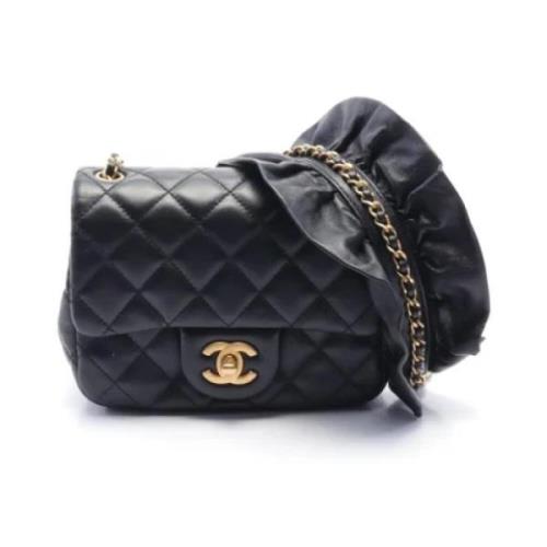 Pre-owned Leather chanel-bags Chanel Vintage , Black , Dames