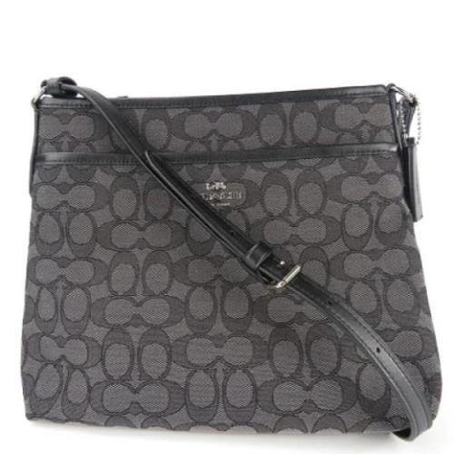 Pre-owned Canvas shoulder-bags Coach Pre-owned , Black , Dames