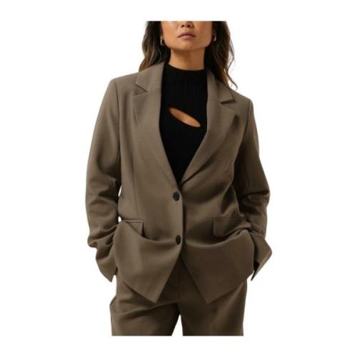 Groene Klassieke Blazer Second Dames , Green , Dames