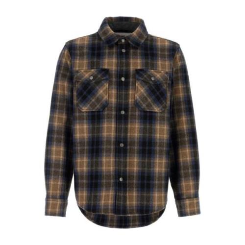 Geborduurd Flanellen Shirt Woolrich , Multicolor , Heren