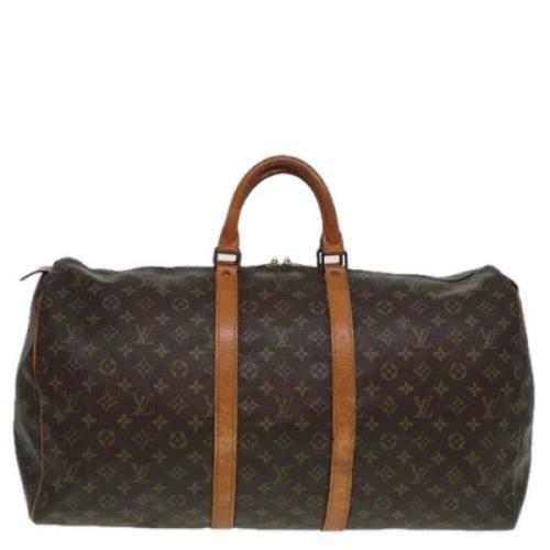 Pre-owned Canvas travel-bags Louis Vuitton Vintage , Brown , Unisex