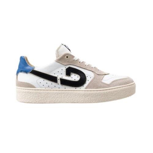 Witte Leren Sneakers met Blauwe en Zwarte Details Cruyff , Multicolor ...