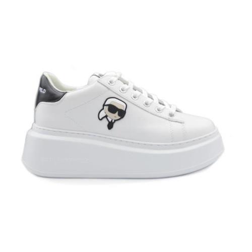 Casual Sneakers met 6cm Hak Karl Lagerfeld , White , Dames