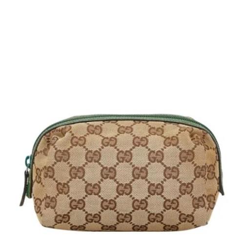 Pre-owned Canvas gucci-bags Gucci Vintage , Beige , Dames