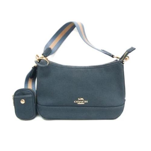 Pre-owned Canvas handbags Coach Pre-owned , Blue , Dames