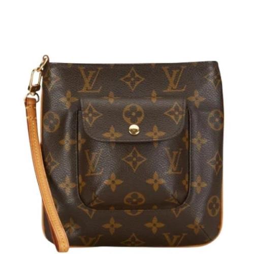 Pre-owned Canvas clutches Louis Vuitton Vintage , Brown , Dames