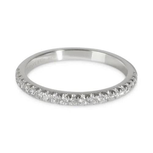 Pre-owned Platinum rings Tiffany & Co. Pre-owned , Gray , Dames