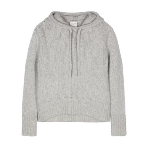 Grijze Gebreide Hoodie Forte Forte , Gray , Dames