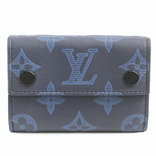 Pre-owned Canvas wallets Louis Vuitton Vintage , Blue , Heren