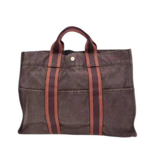 Pre-owned Leather handbags Hermès Vintage , Brown , Dames