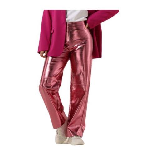 Metallic Broek Raven Ydence , Pink , Dames