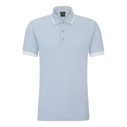 Heren Polo Shirt Boss , Blue , Heren