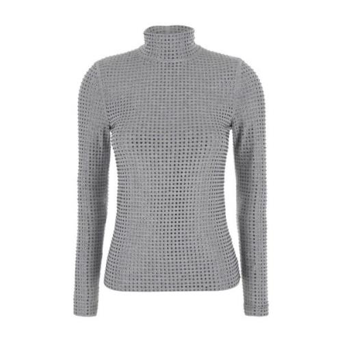 Grijze Sweater Jersey Full Pinko , Gray , Dames